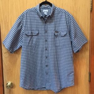 Carhartt Tall Man Plaid Button Down Shirt